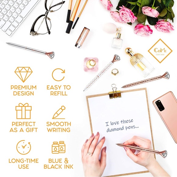 $5 ADD-ON to ANY BUNDLE! 💎Sparkling Gem Ink Pen - Picture 5 of 9